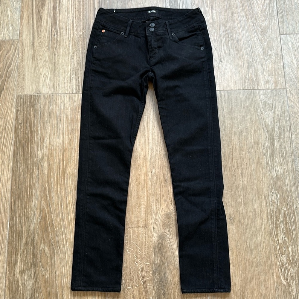 Hudson Collin Flap Skinny Black Jeans Size 26